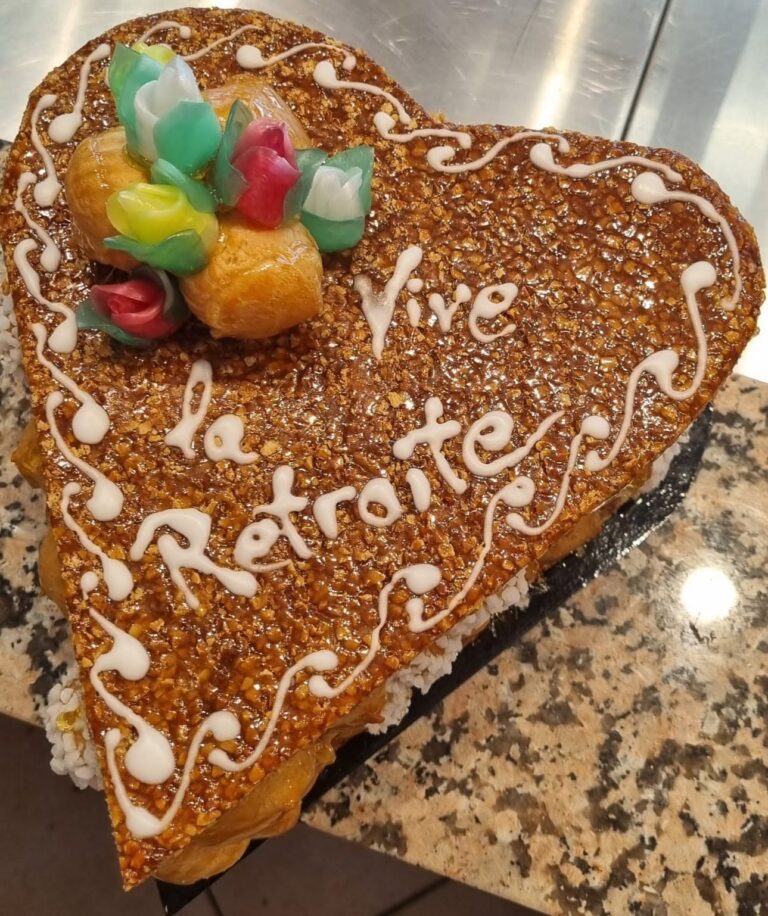 Coeur croquembouche retraite