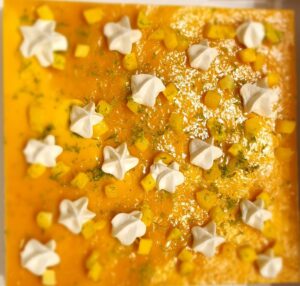 Entremets mangue citron vert