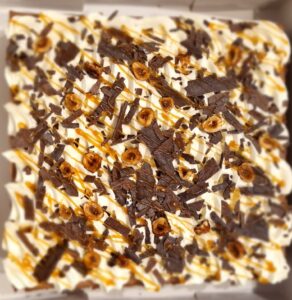 Gateau chocolat noisette caramel