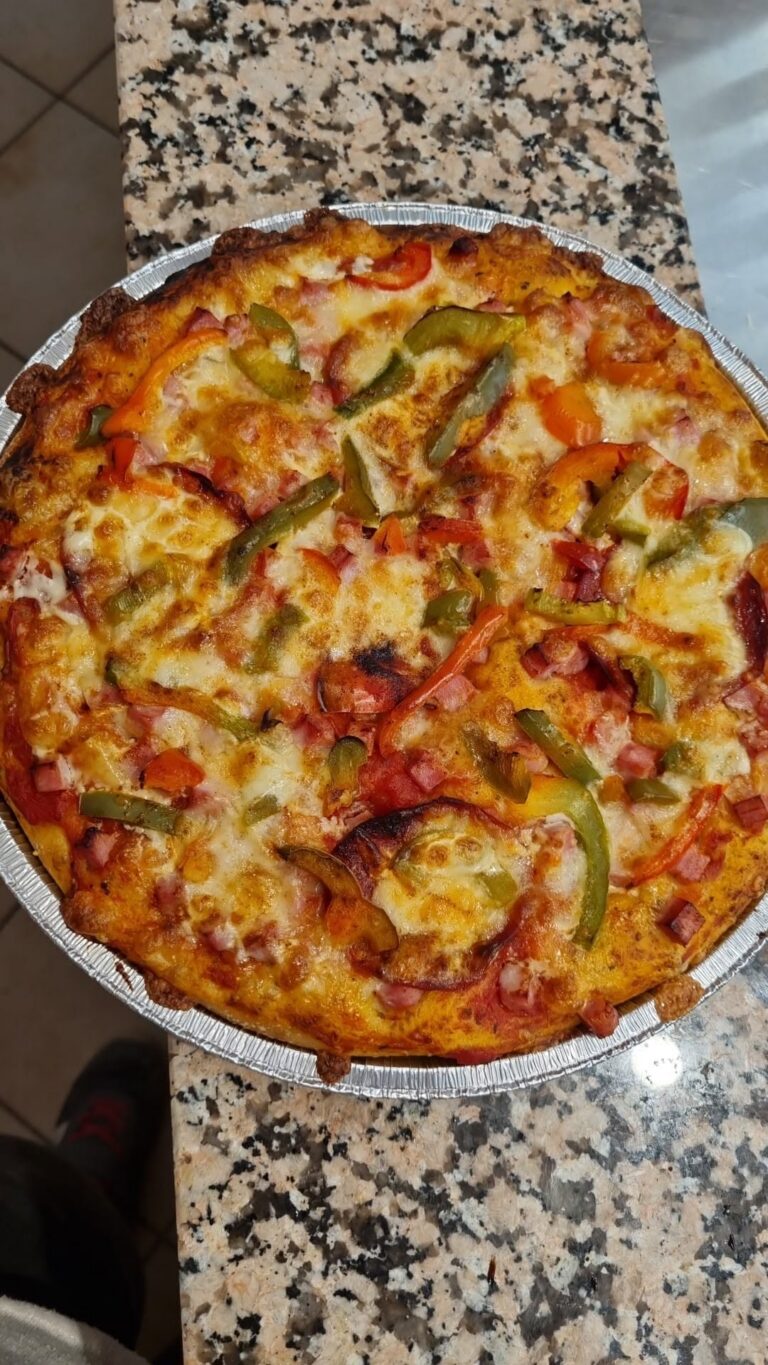 Pizza poivrons jambon